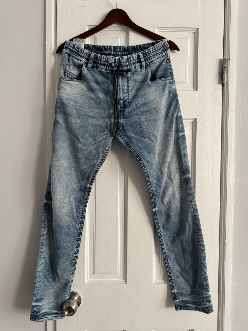 Diesel Krailey JoggJeans Denim Sweat Light Wash Drawstring Jeans Women’s Size 27